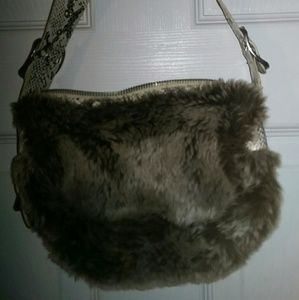 Fau fur purse