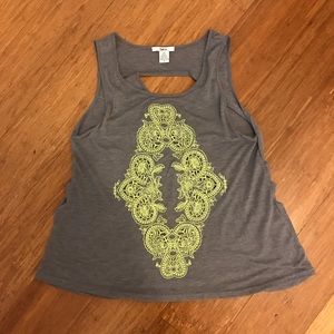 Embroidered Tank Top Blouse