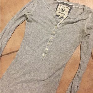 Gray Long Sleeved A&F Top
