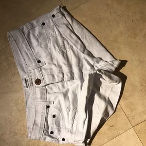 White One Teaspoon Shorts