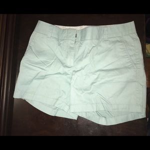 EUC J. Crew Light Blue Green Size 6 Shorts!!