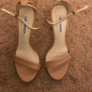 Nude Steve Madden high heels