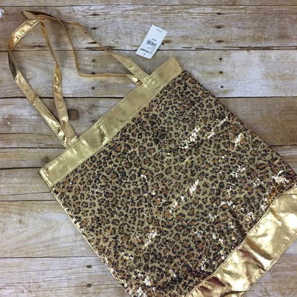 Lane Bryant Handbags - NWT Tote Bag with Sequins and Cheetah Print