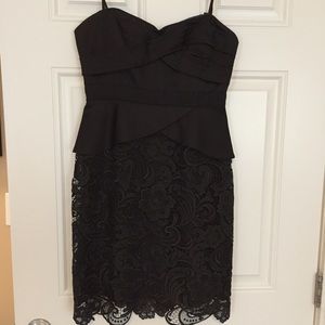 BCBG Maxazaria strapless black dress size 6