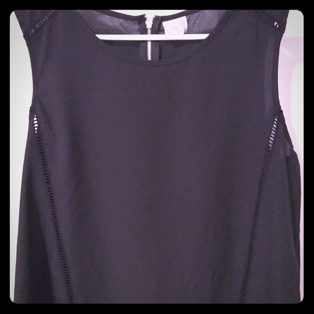 Black tank top w/ cutout design