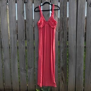 🌸pretty salmon maxi