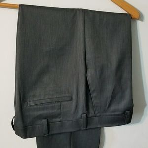 Haggar Grey Slim Slacks