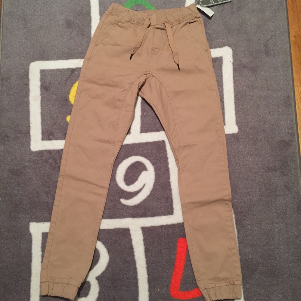 🔥brand new khaki fashion joggers with tags 🔥
