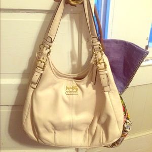 Cream coach bag
