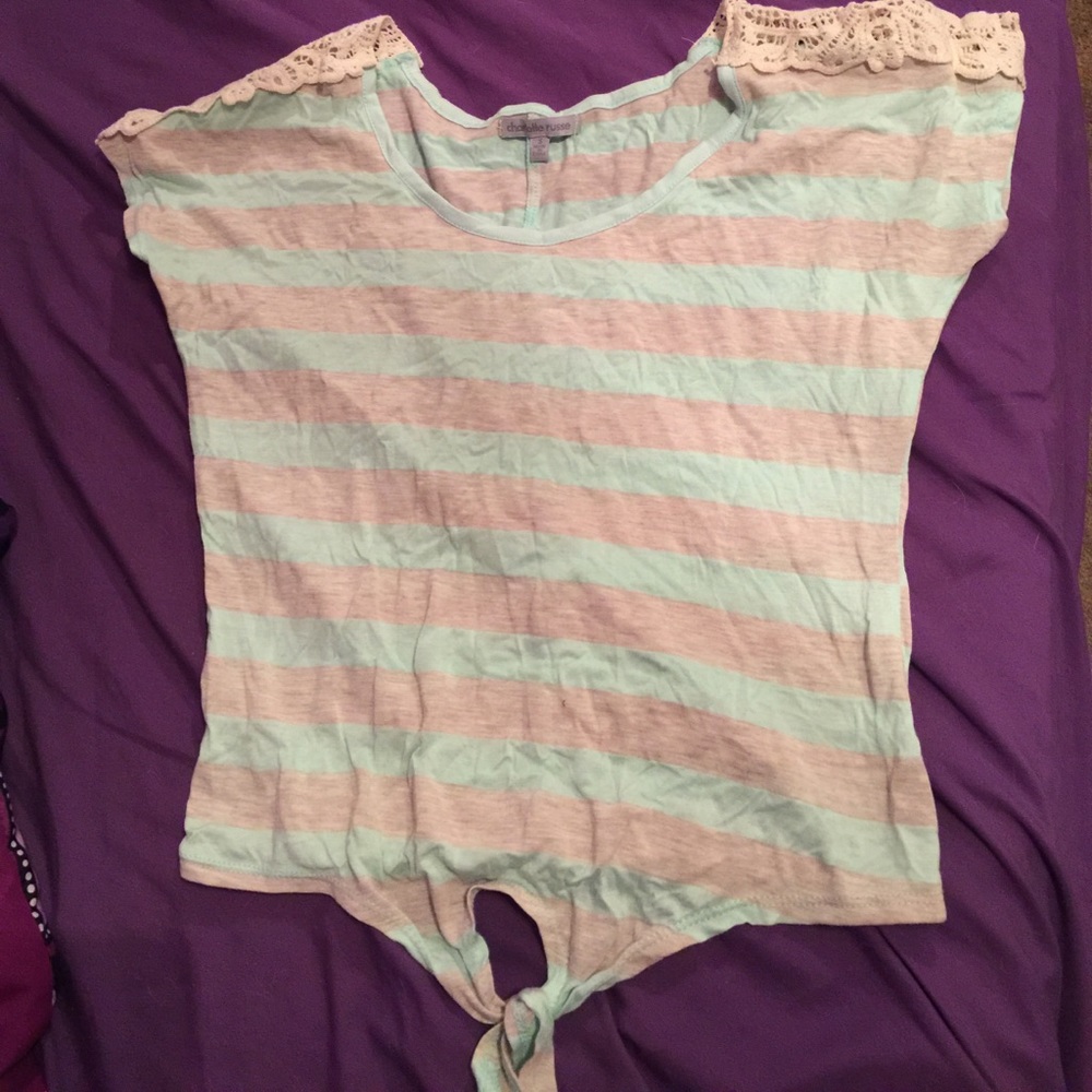 Stripes short sleeve shirt