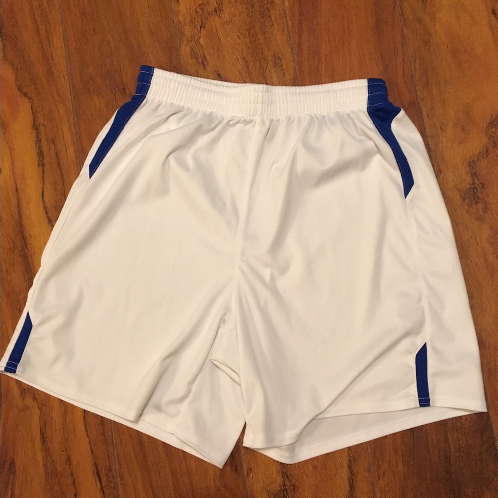 Xara white and blue athletic shorts