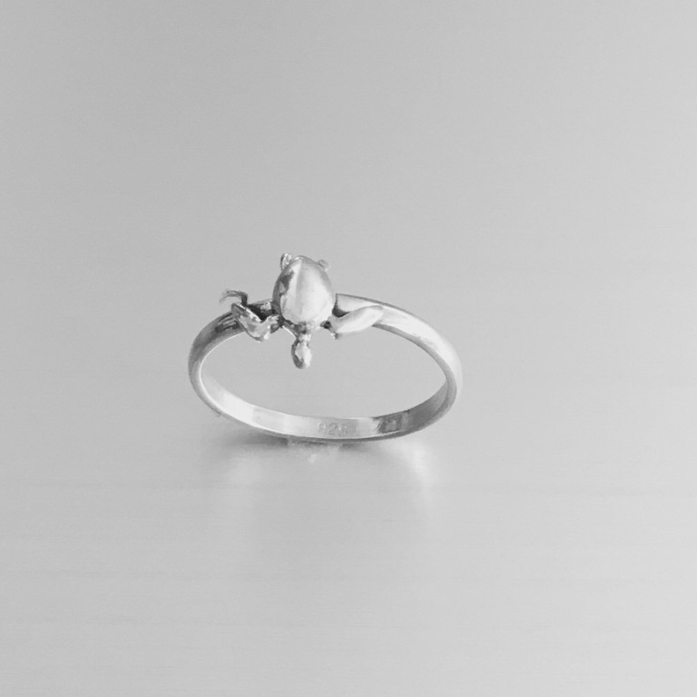 Sterling Silver Small Tortoise Ring - image 3