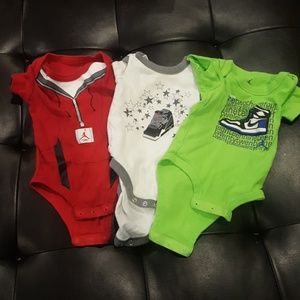 0-6 month Jordan onesies