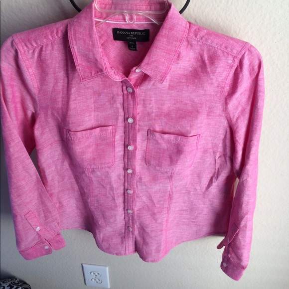 NWOT Banana Republic Soft Wash Button Down Shirt. - Picture 3 of 4
