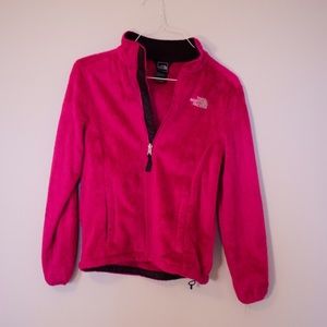 Fuzzy Pink North Face Jacket
