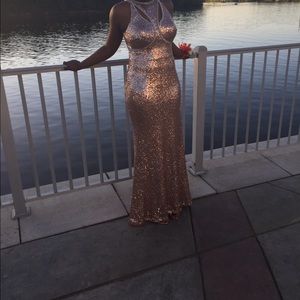 Rose Gold Prom Dress