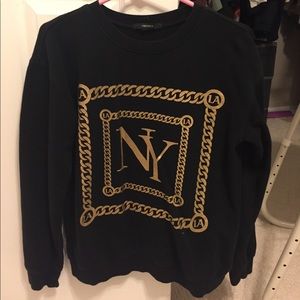 NY LA Black & Gold Sweatshirt
