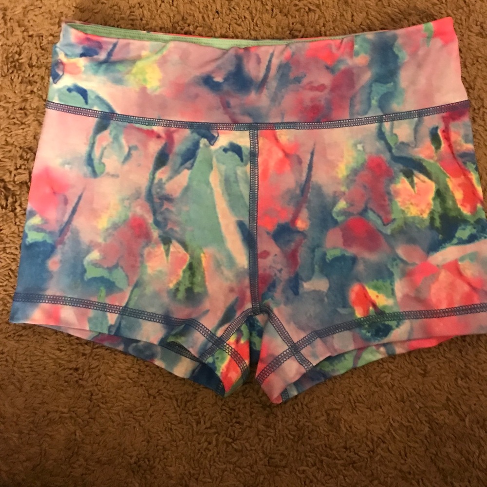 Workout watercolor shorts