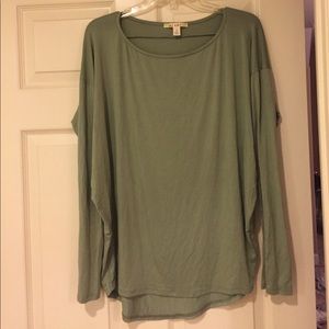 Long sleeve green shirt