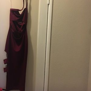 Burgundy dress