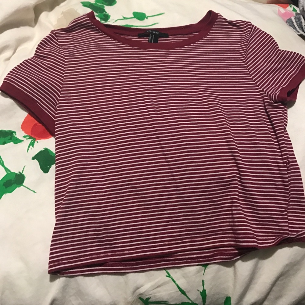 Striped crop top