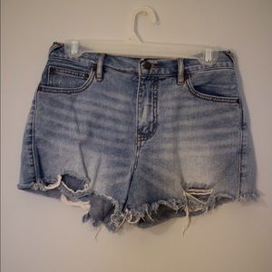 Free People Distressed Denim Shorts