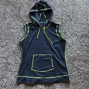 Athleta sleeveless rash guard with hood