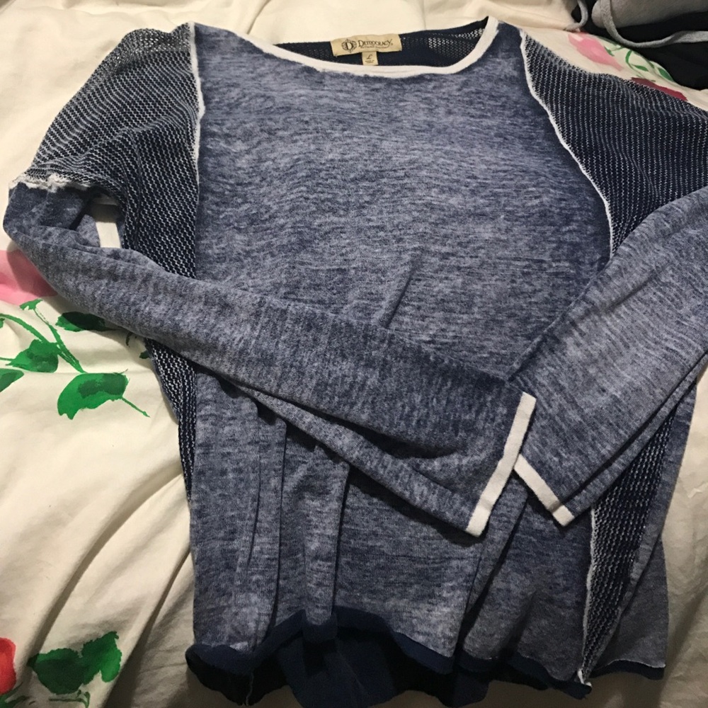 Navy blue long sleeve tshirt