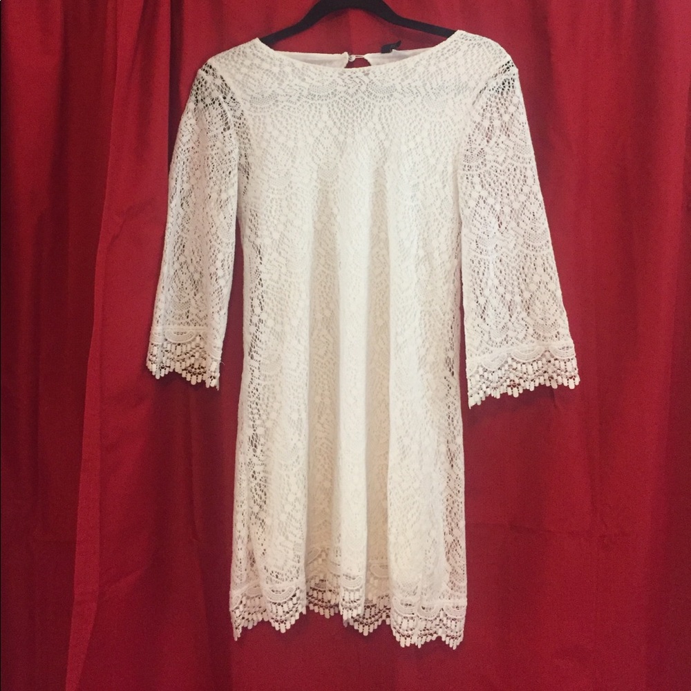 White lace dress