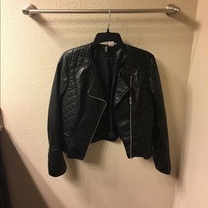 Faux leather jacket
