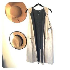 New (with tags!) mid-length vest.