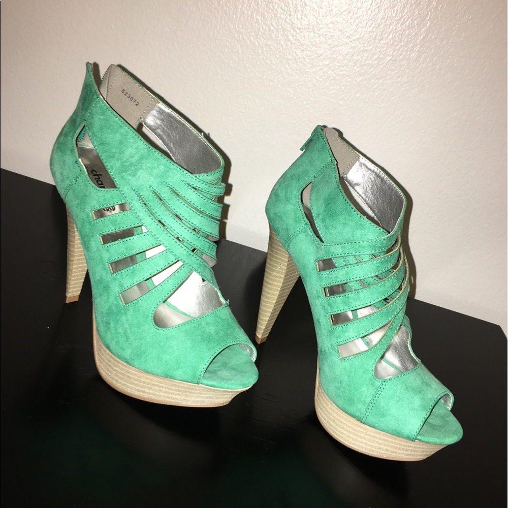 Blue High Heels