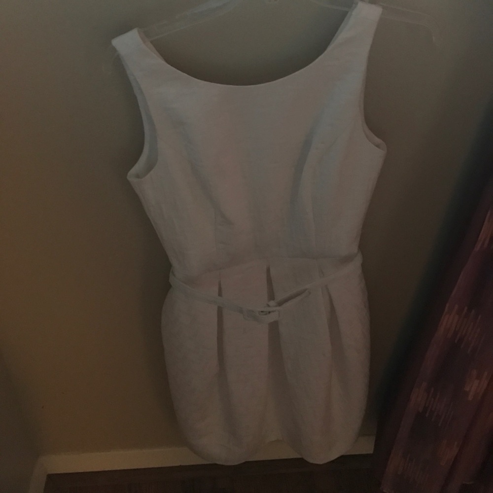 pretty white dress.