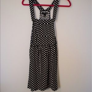Polka Dot Overall Dress From Forever 21