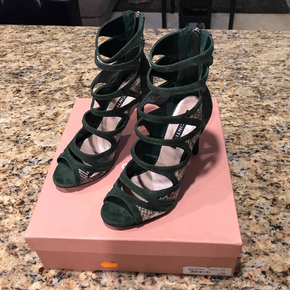 CINTI Italian Suede Snake print Bootie