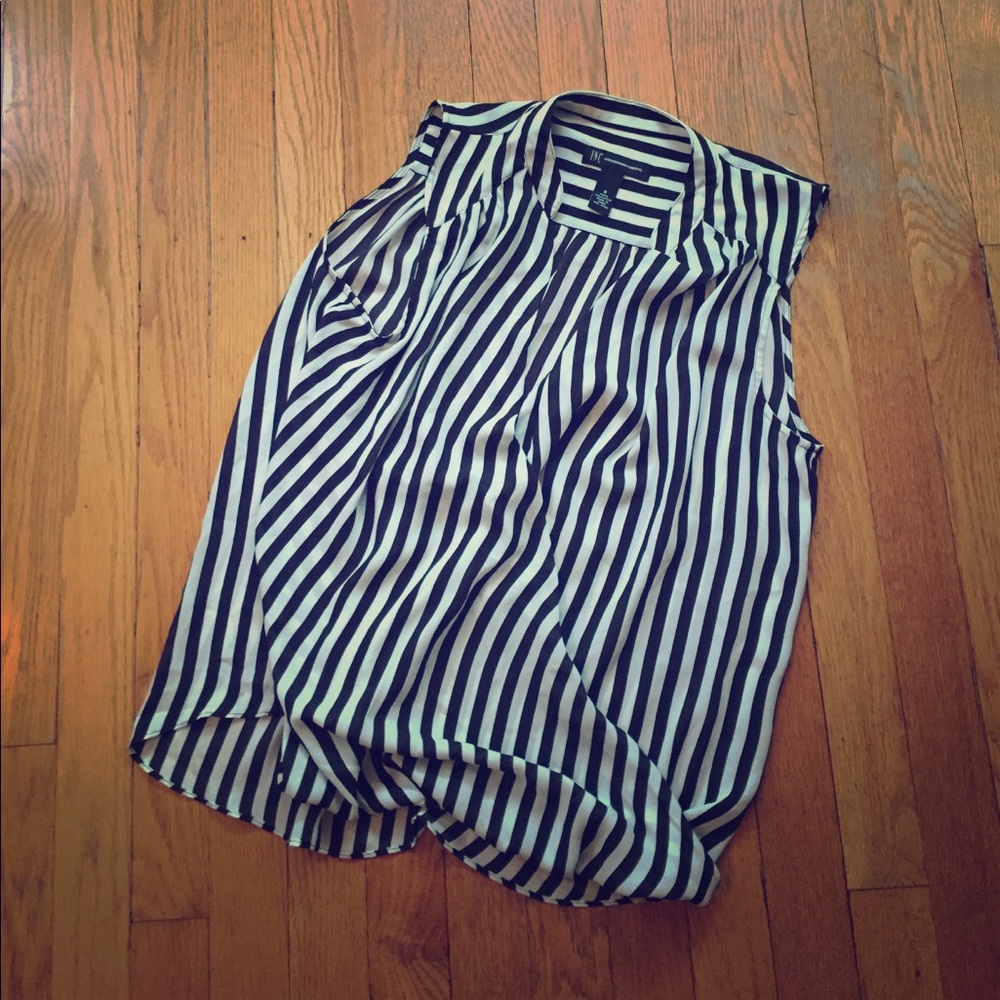 INC Striped Sleeveless