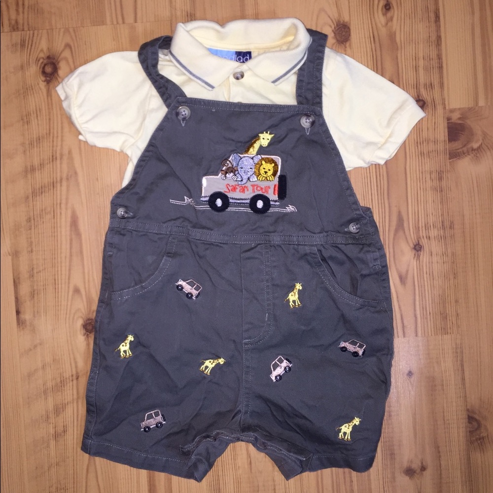 Boy's shirt and overall 24m