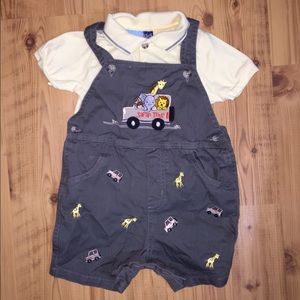 Boy's shirt and overall 24m