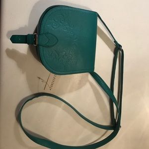 Teal crossbody bag