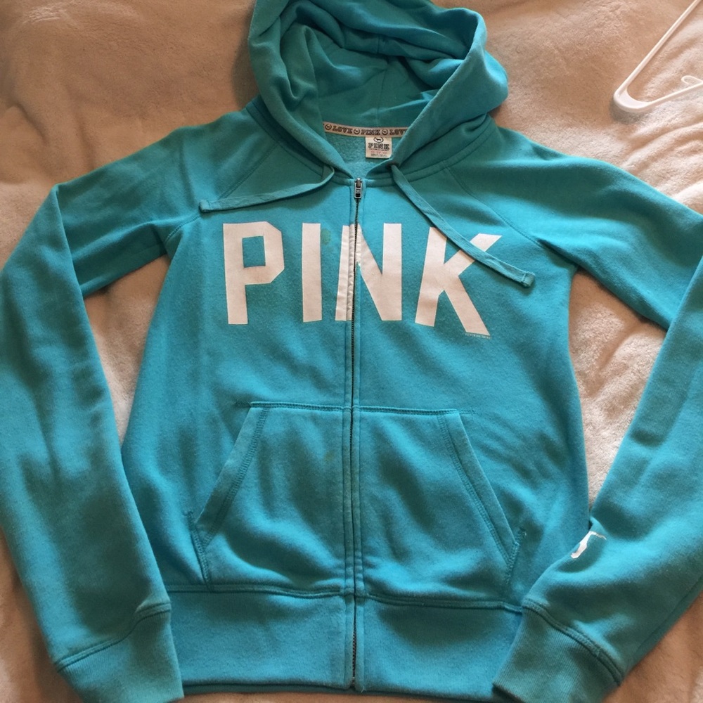 Victoria's Secret Blue Hoodie - X SMALL