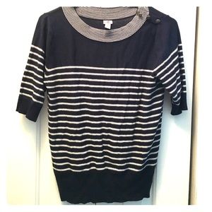 Navy blue stripped sweater