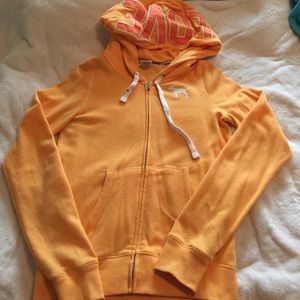 Victoria's Secret Orange Hoodie - SMALL