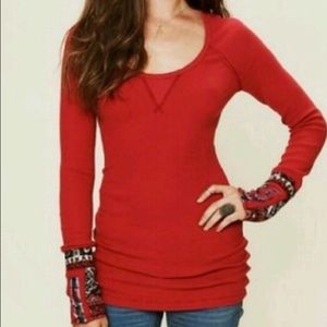 Free People Hyperactive Hippie Cuff Thermal - M