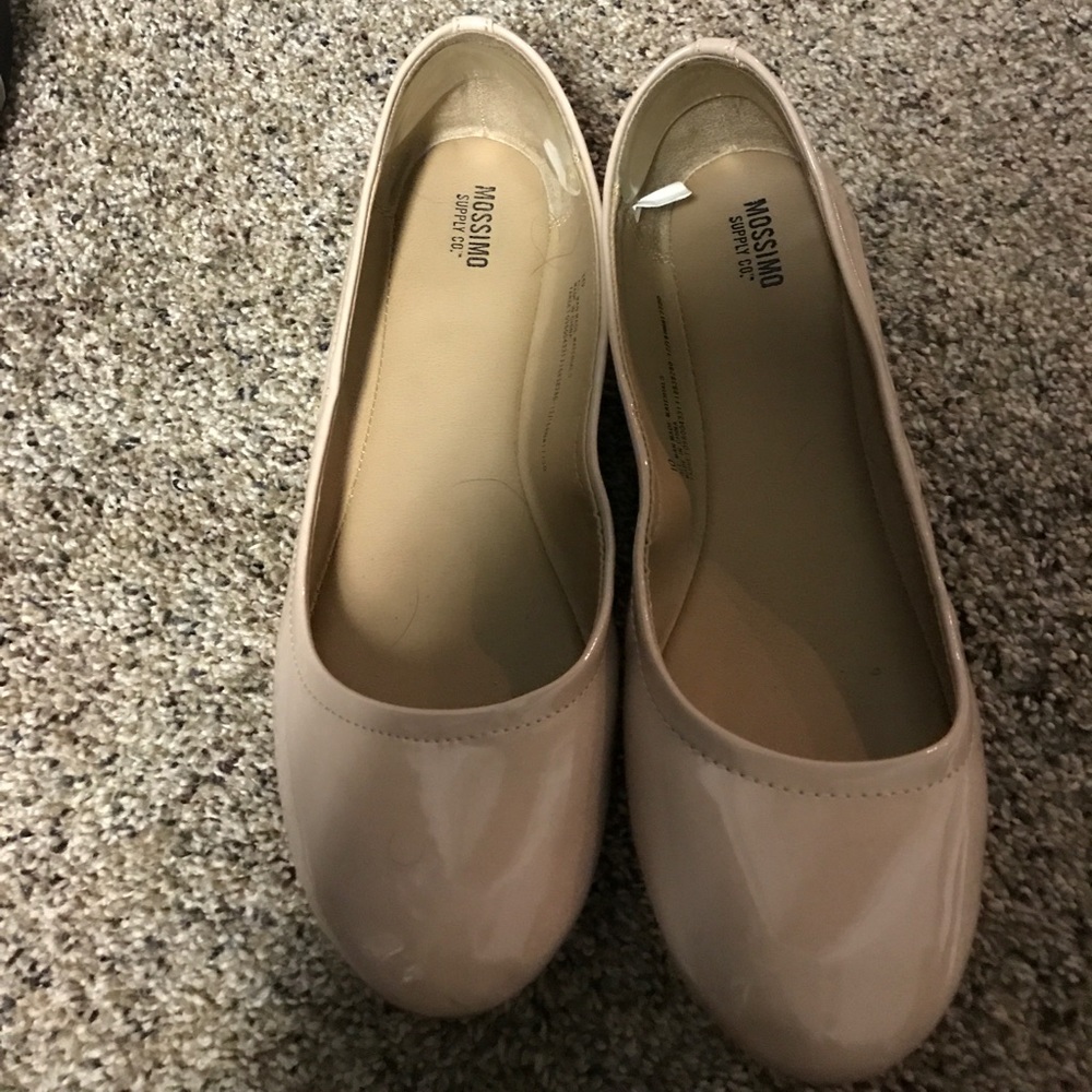 Mossimo patent nude ballet flats