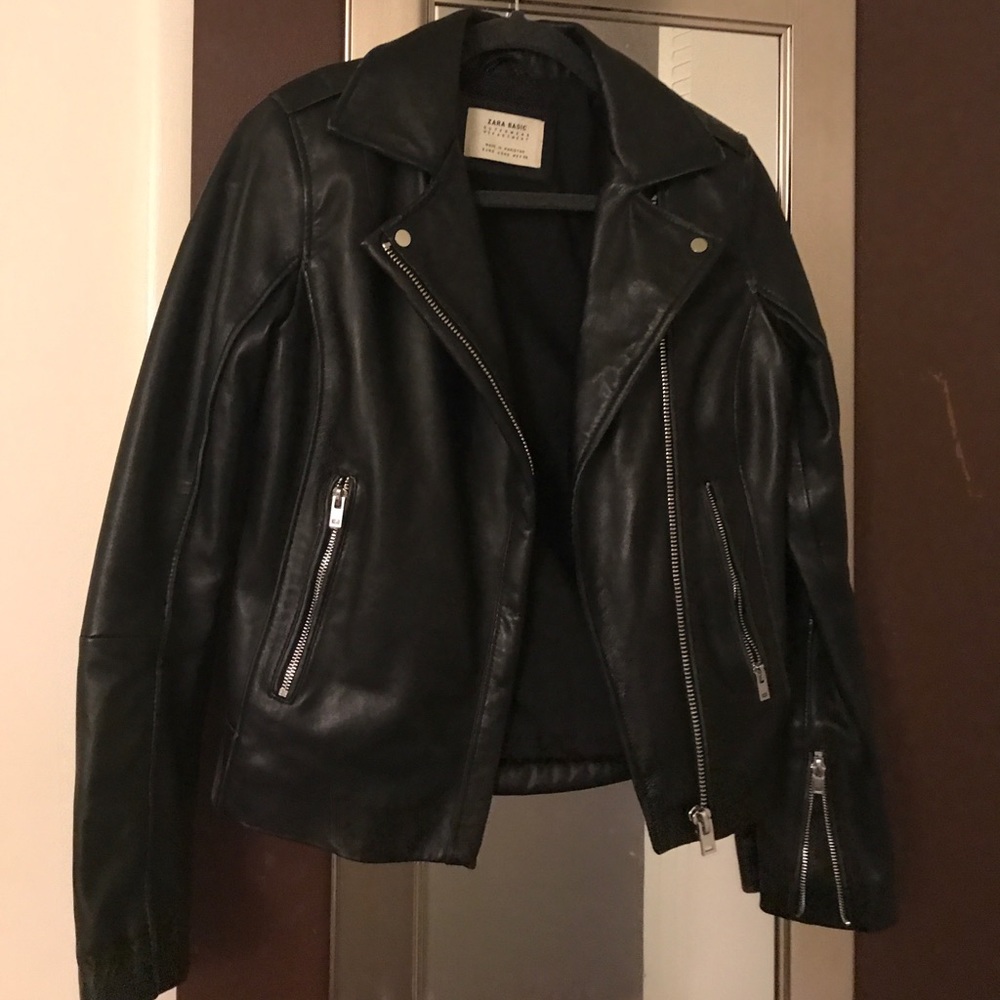Leather jacket from Zara