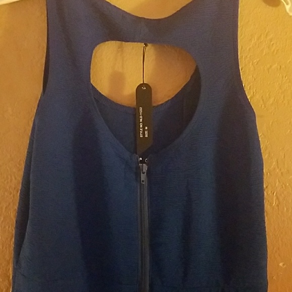 Blue skater dress - Picture 2 of 3