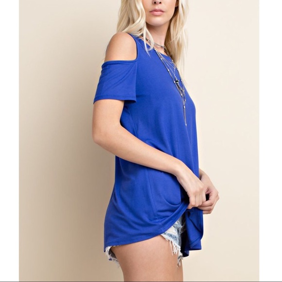 LAST - ADDIE  Criss Cross Top - ROYAL BLUE - Picture 3 of 4