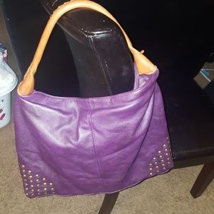 Sondra Roberts Spiked Hobo Bag