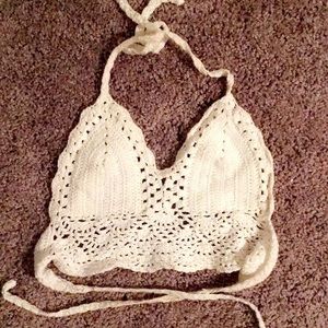 White Lace bikini top!
