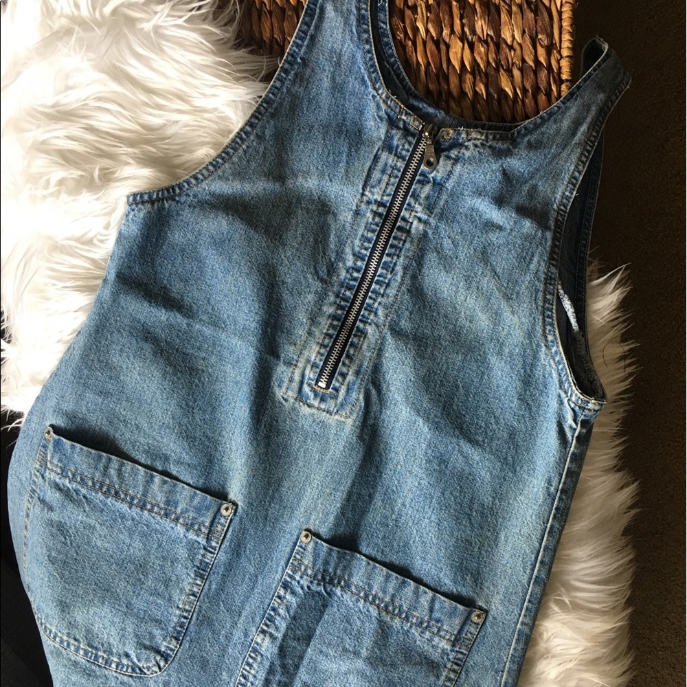 Vintage Denim Jumper Dress